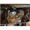 Image 18 : Qty 4 Wire Rack Shelving Units & Contents: Drain Pipes, Strainers, Hose, Hardware, etc