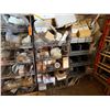 Image 30 : Qty 4 Wire Rack Shelving Units & Contents: Drain Pipes, Strainers, Hose, Hardware, etc