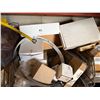 Image 31 : Qty 4 Wire Rack Shelving Units & Contents: Drain Pipes, Strainers, Hose, Hardware, etc