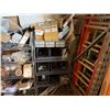 Image 41 : Qty 4 Wire Rack Shelving Units & Contents: Drain Pipes, Strainers, Hose, Hardware, etc