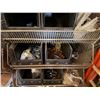 Image 47 : Qty 4 Wire Rack Shelving Units & Contents: Drain Pipes, Strainers, Hose, Hardware, etc