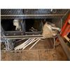 Image 49 : Qty 4 Wire Rack Shelving Units & Contents: Drain Pipes, Strainers, Hose, Hardware, etc
