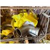 Image 11 : Qty 5 Wire Rack Shelving Units & Contents: Pipe Fittings, Couplings, Caps, Hardware, etc