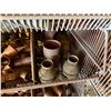 Image 42 : Qty 5 Wire Rack Shelving Units & Contents: Pipe Fittings, Couplings, Caps, Hardware, etc