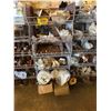 Image 53 : Qty 5 Wire Rack Shelving Units & Contents: Pipe Fittings, Couplings, Caps, Hardware, etc
