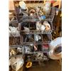 Image 64 : Qty 5 Wire Rack Shelving Units & Contents: Pipe Fittings, Couplings, Caps, Hardware, etc