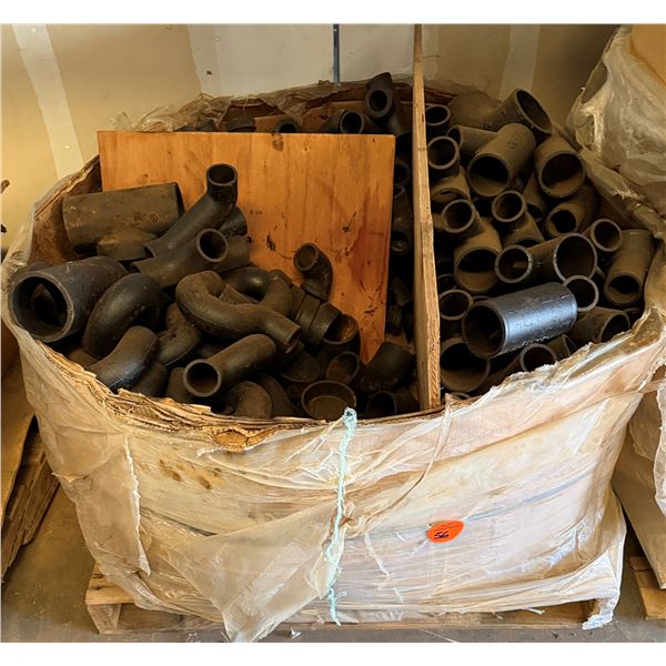 Box Multiple AB&I Cast Iron Pipe Fittings, Misc Sizes