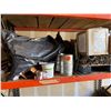 Image 2 : Contents of Shelf: Duct Fittings, Half Round Pipes, Hardware, etc (shelf not included)