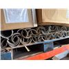 Image 4 : Contents of Shelf: Duct Fittings, Half Round Pipes, Hardware, etc (shelf not included)
