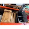 Image 5 : Contents of Shelf: Duct Fittings, Half Round Pipes, Hardware, etc (shelf not included)