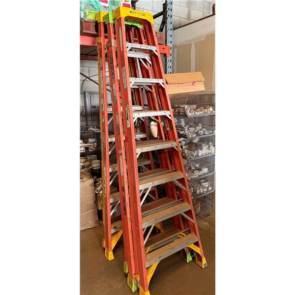 Qty 3 Werner & Louisville Step Ladders
