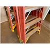 Image 5 : Qty 3 Werner & Louisville Step Ladders