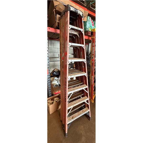 Qty 3 Werner & Husky Step Ladders