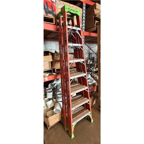 Qty 2 Louisville Cross X Step Ladders