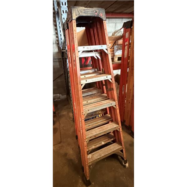 Qty 3 Werner Step Ladders