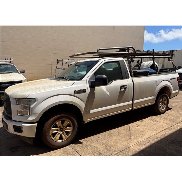 2017 Ford F150 XL Pickup Truck w/ Roof Rack Lic. 808TWE, 55903 Miles (Starts & Runs - See Video)