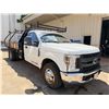 Image 4 : 2017 Ford F350 Stake Flatbed Truck w/ Roof Rack Lic. 432KBS, 027651 Miles (Starts/Runs)