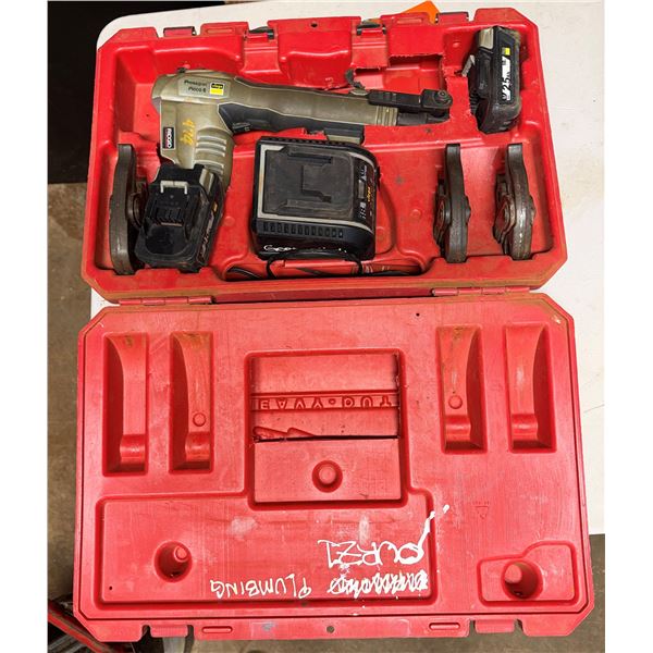 Ridgid Pressgun Picco 6 w/ 3 Crimp Press Jaws in Hard Case