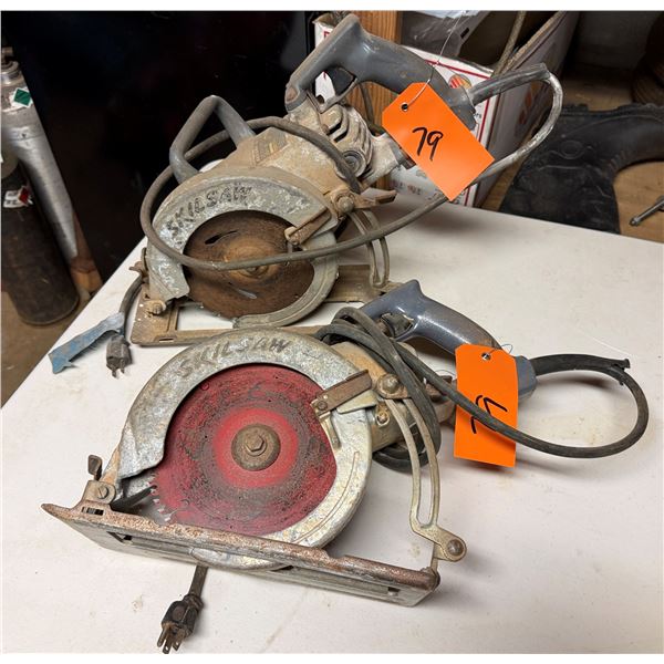 Qty 2 Skilsaw HD77 Corded Circular Saws