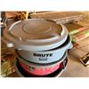Image 2 : Qty 3 Rubbermaid Brute Waste Cans w/ Some Lids