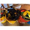 Image 4 : Qty 5 Buckets Safety Equipment: Straps, Ropes, Shock Absorbers, etc