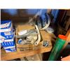 Image 12 : Contents of Shelf: Poly Sprayers, Spray Paint, Propane Tank, Gas Cans, Adhesives, etc (shelf not inc
