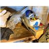 Image 13 : Contents of Shelf: Poly Sprayers, Spray Paint, Propane Tank, Gas Cans, Adhesives, etc (shelf not inc
