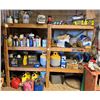 Image 1 : Contents of Shelf: Poly Sprayers, Spray Paint, Propane Tank, Gas Cans, Adhesives, etc (shelf not inc