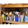 Image 4 : Contents of Shelf: Poly Sprayers, Spray Paint, Propane Tank, Gas Cans, Adhesives, etc (shelf not inc