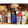 Image 6 : Contents of Shelf: Poly Sprayers, Spray Paint, Propane Tank, Gas Cans, Adhesives, etc (shelf not inc