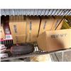 Image 12 : Qty 5 Wire Rack Shelving Units & Contents: Pipe Fittings, Wire, IPS Flashing, Ties, Hardware, etc