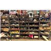 Image 1 : Qty 5 Wire Rack Shelving Units & Contents: Pipe Fittings, Wire, IPS Flashing, Ties, Hardware, etc