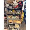 Image 2 : Qty 5 Wire Rack Shelving Units & Contents: Pipe Fittings, Wire, IPS Flashing, Ties, Hardware, etc