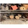 Image 31 : Qty 5 Wire Rack Shelving Units & Contents: Pipe Fittings, Wire, IPS Flashing, Ties, Hardware, etc