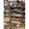 Image 32 : Qty 5 Wire Rack Shelving Units & Contents: Pipe Fittings, Wire, IPS Flashing, Ties, Hardware, etc