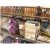 Image 41 : Qty 5 Wire Rack Shelving Units & Contents: Pipe Fittings, Wire, IPS Flashing, Ties, Hardware, etc