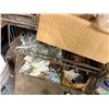 Image 44 : Qty 5 Wire Rack Shelving Units & Contents: Pipe Fittings, Wire, IPS Flashing, Ties, Hardware, etc