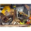Image 7 : Qty 5 Wire Rack Shelving Units & Contents: Pipe Fittings, Wire, IPS Flashing, Ties, Hardware, etc