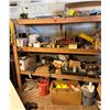 Image 1 : Contents of Shelf: Foam Weatherseal, Ear Plugs, Cords, Pipe Fittings, etc (shelf not included)