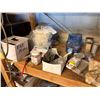 Image 4 : Contents of Shelf: Foam Weatherseal, Ear Plugs, Cords, Pipe Fittings, etc (shelf not included)