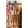 Image 1 : Multiple Industrial Wheeler Rex Chain Pipe Cutters, Clamps, Bolt Cutters, Pipe Wrenches, etc