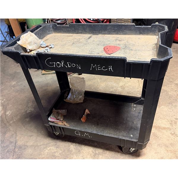 Rolling 2-Tier Utility Cart