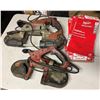 Image 1 : Qty 2 Milwaukee 6242-6 & 6233-20 Band Saws w/ Blades