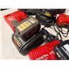 Image 5 : Qty 6 Battery Chargers w/ 3 Batteries: Milwaukee, Ridgid & Dewalt in Carry Case