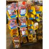 Image 1 : Contents of Shelf: Multiple Pipe Fittings, Acousto Clamps, Hardware, etc (rack & bins not included)
