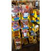 Image 3 : Metal Rack w/ Multiple Yellow Bins (contents not included)
