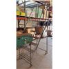 Image 1 : Metal Rolling 7-Step Warehouse Safety Stairs 99"H