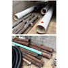Image 1 : Multiple Large PVC & Cast Iron Pipes, Misc Sizes