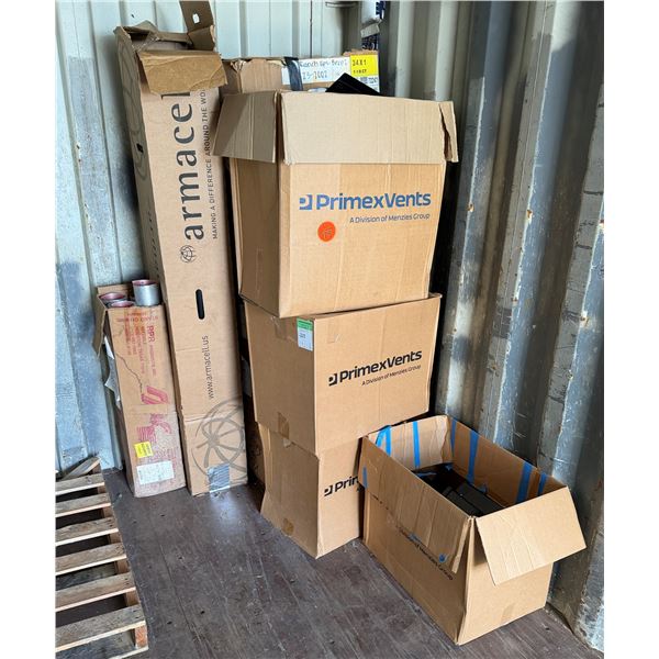 Multiple Boxes Primex Vents, Rolls, etc