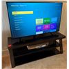 Image 1 : Hisense 58RGE3 LED LCD 58" Roku TV on Wooden Stand 56" x 19"